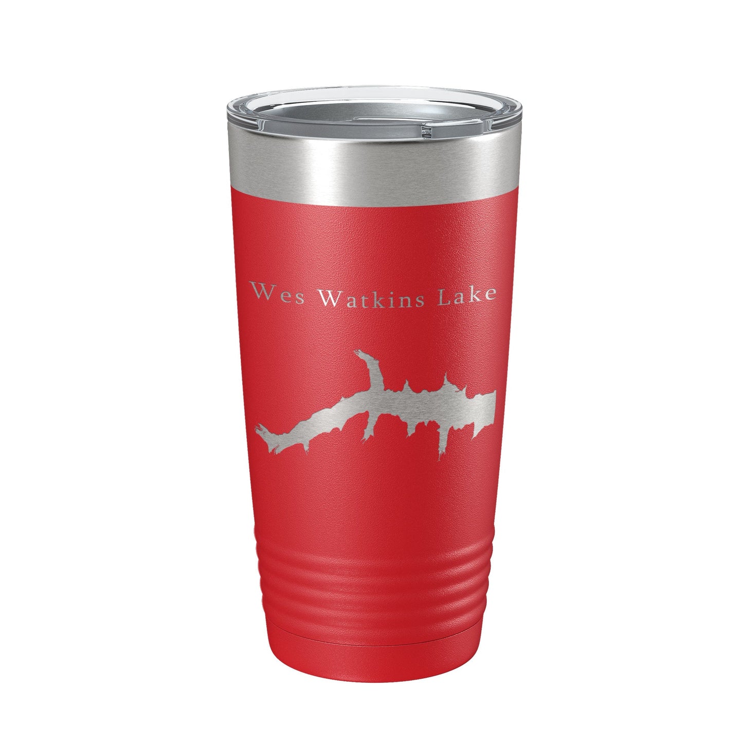 Wes Watkins Lake Map Tumbler Travel Mug Insulated Laser Engraved Coffee Cup Oklahoma 20 oz-10