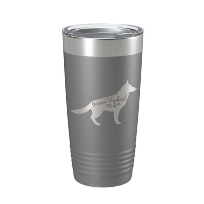 German Shepherd Mom Tumbler Dog Travel Mug Gift Insulated Laser Engraved Coffee Cup 20 oz-16