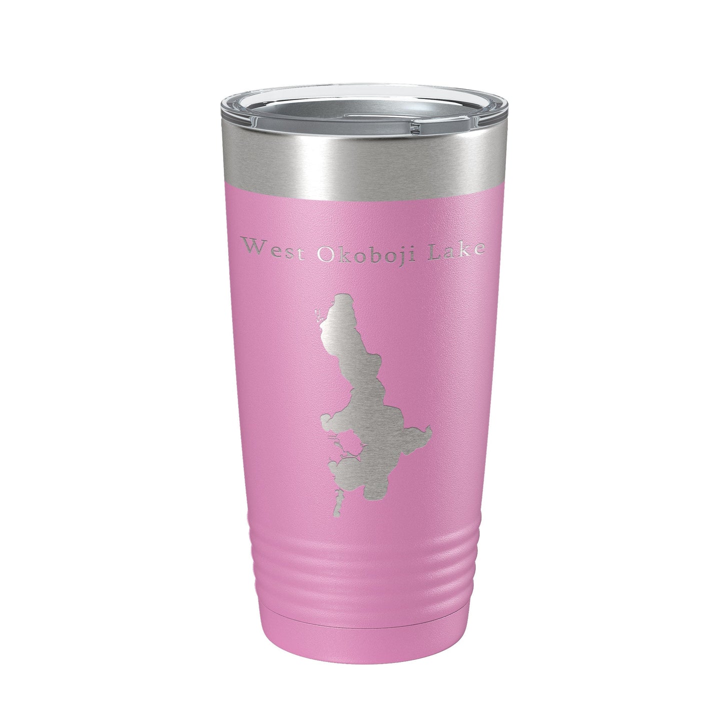 West Okoboji Lake Map Tumbler Travel Mug Insulated Laser Engraved Coffee Cup Iowa 20 oz-14