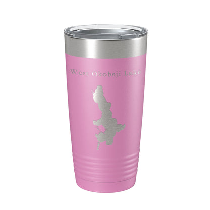 West Okoboji Lake Map Tumbler Travel Mug Insulated Laser Engraved Coffee Cup Iowa 20 oz-14