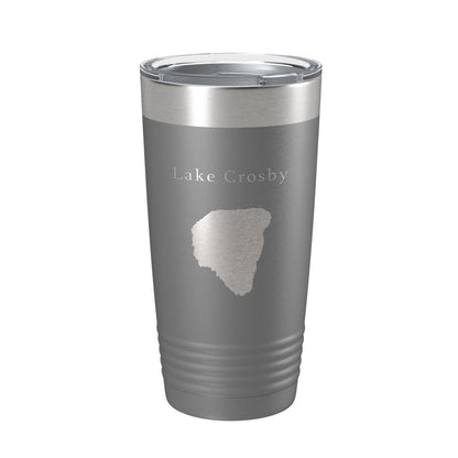 Lake Crosby Map Tumbler Travel Mug Insulated Laser Engraved Coffee Cup Florida 20 oz-16