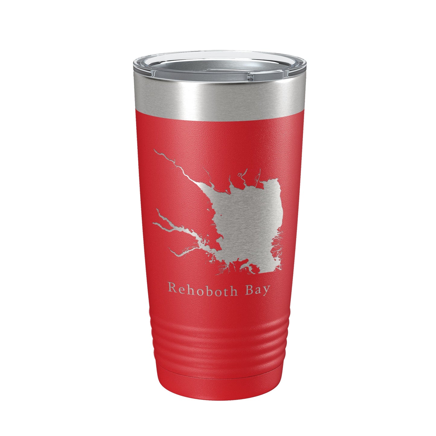 Rehoboth Bay Tumbler Lake Map Travel Mug Insulated Laser Engraved Coffee Cup Delaware 20 oz-10