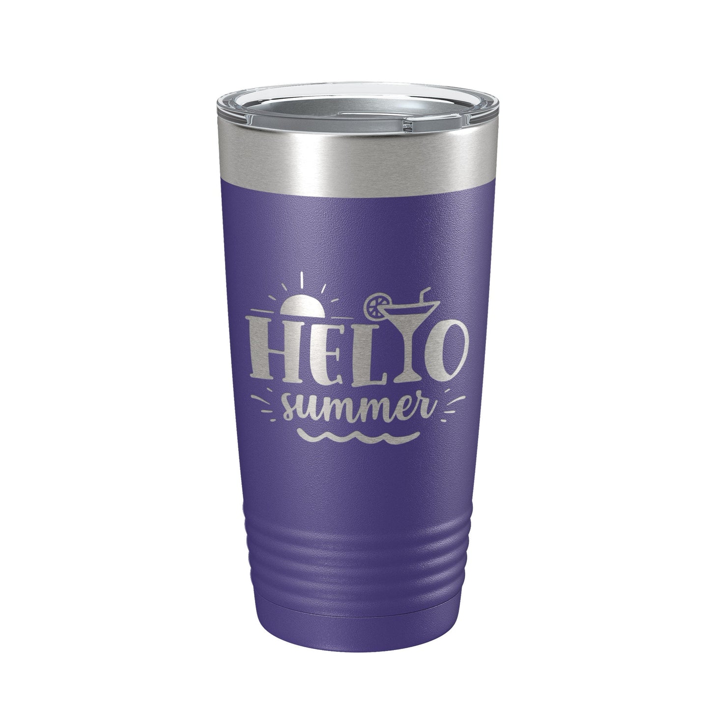 Hello Summer Tumbler Travel Mug Insulated Laser Engraved Coffee Cup 20 oz-15