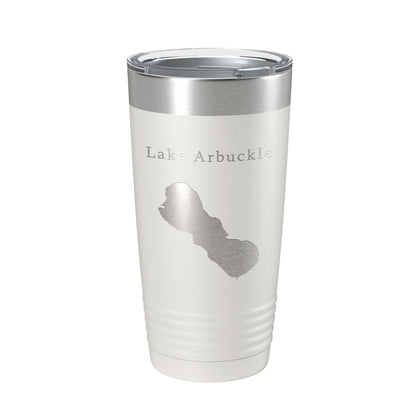 Lake Arbuckle Map Tumbler Travel Mug Insulated Laser Engraved Coffee Cup Florida 20 oz-1