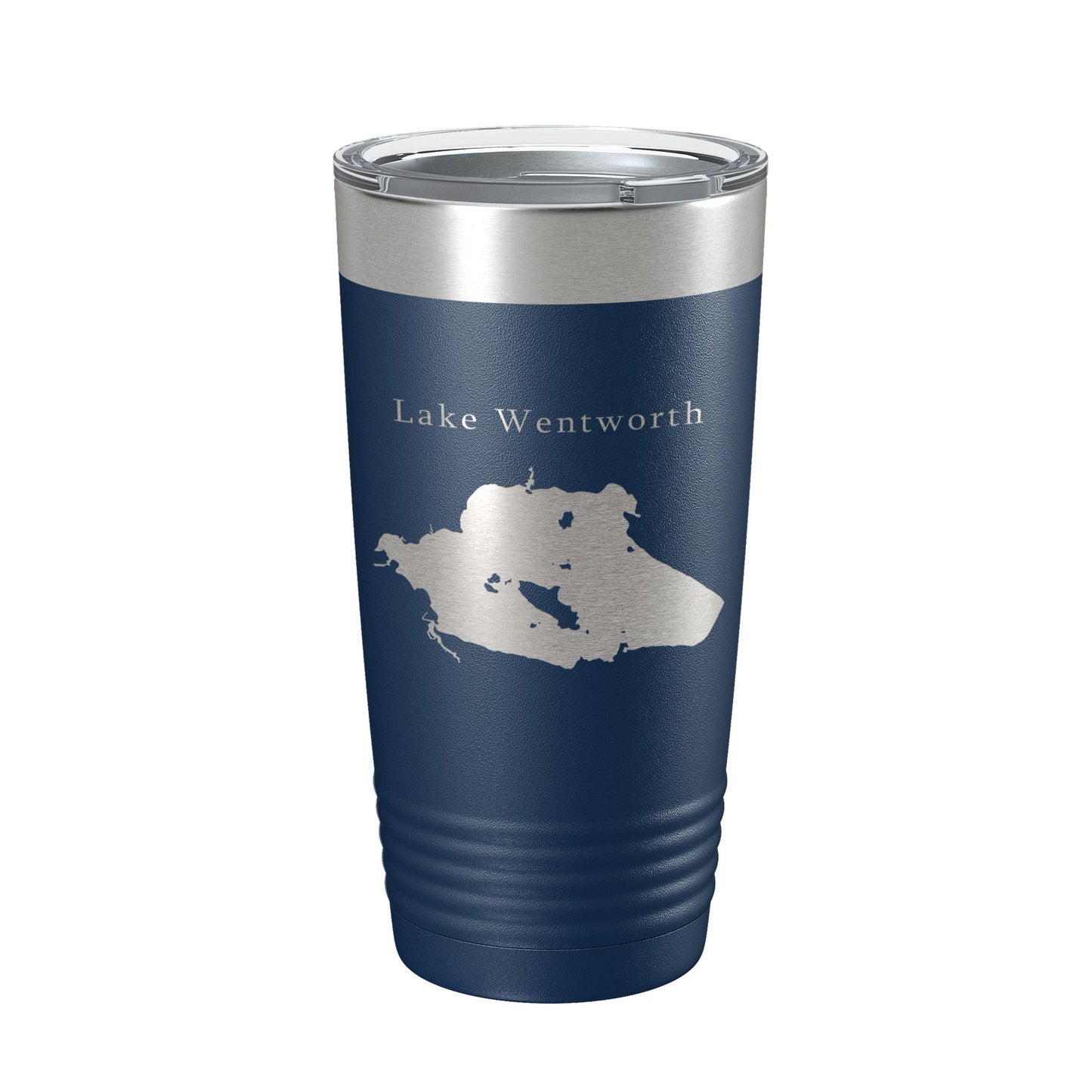 Lake Wentworth Map Tumbler Travel Mug Insulated Laser Engraved Coffee Cup New Hampshire 20 oz-2