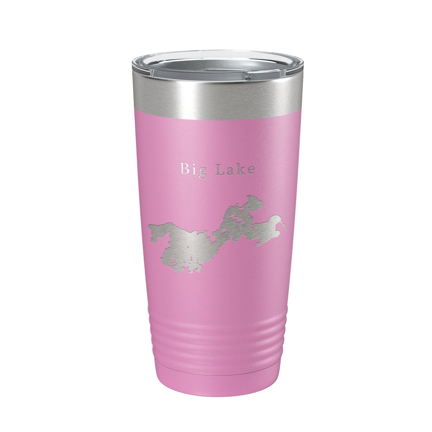 Big Lake Map Tumbler Travel Mug Insulated Laser Engraved Coffee Cup Alaska 20 oz-14