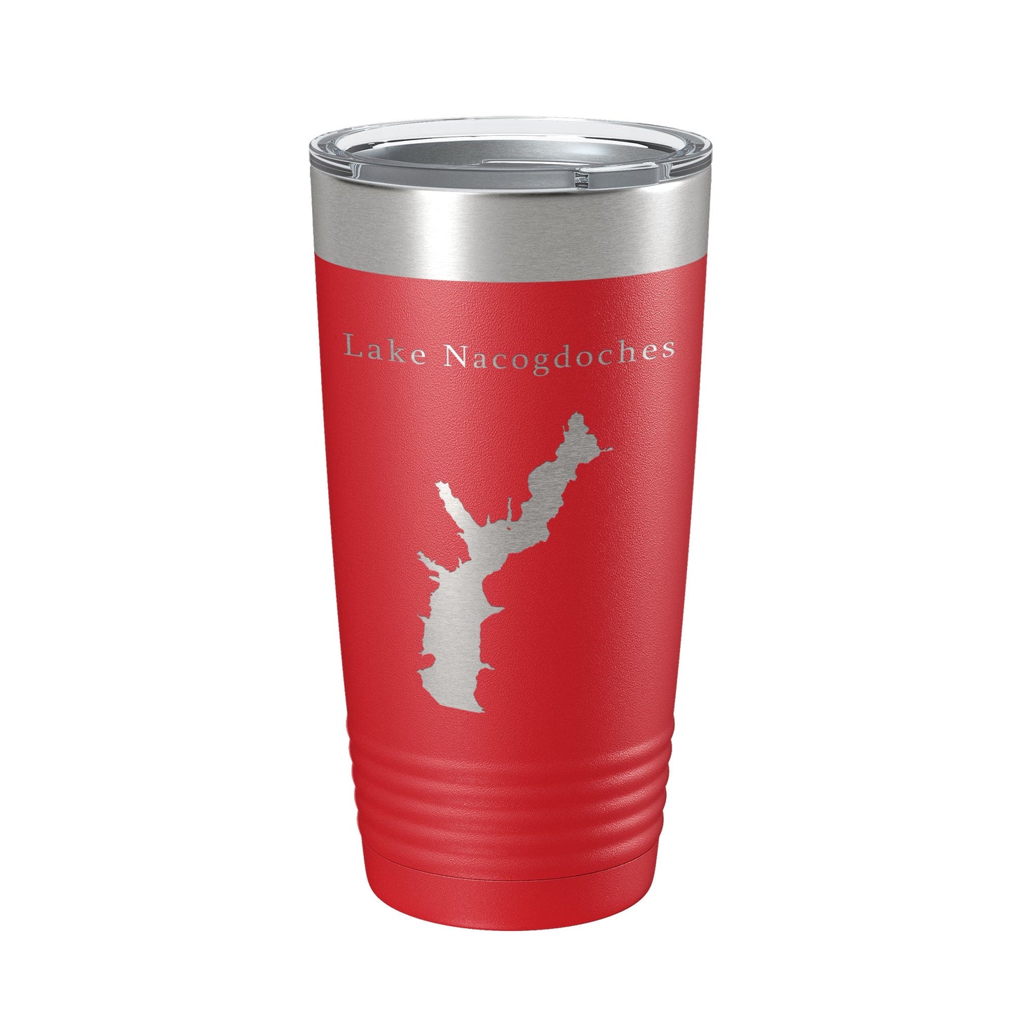 Lake Nacogdoches Map Tumbler Travel Mug Insulated Laser Engraved Coffee Cup Texas 20 oz-10