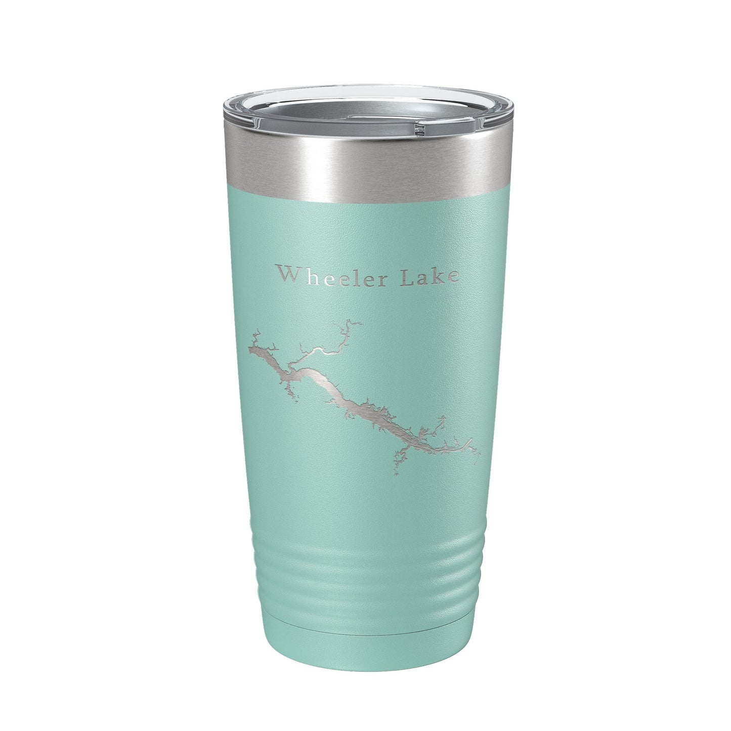 Wheeler Lake Map Tumbler Travel Mug Insulated Laser Engraved Coffee Cup Alabama 20 oz-12