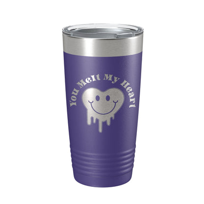 Valentine's Day Tumbler You Melt My Heart Travel Mug Insulated Laser Engraved Coffee Cup 20 oz-15