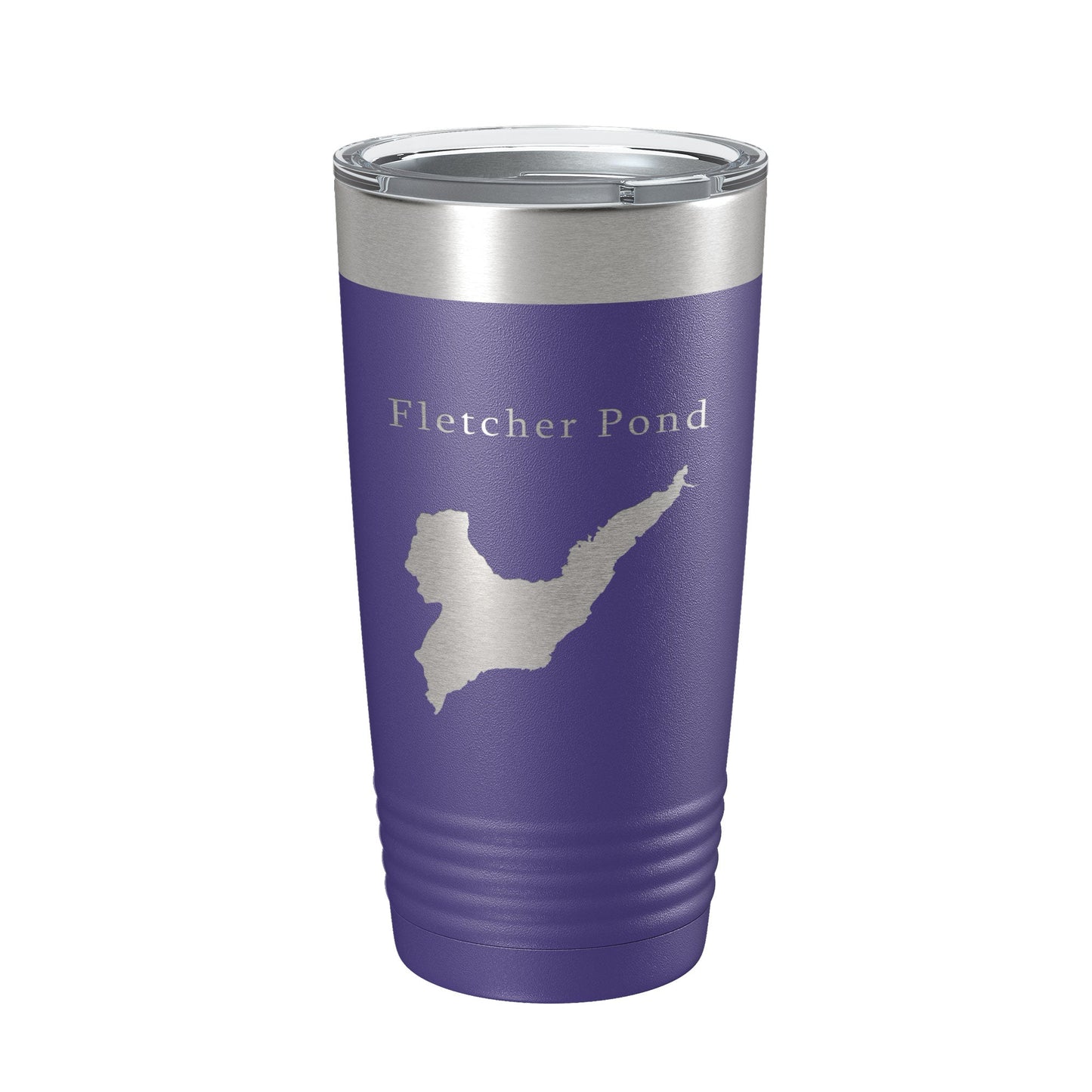 Fletcher Pond Tumbler Lake Map Travel Mug Insulated Laser Engraved Coffee Cup Michigan 20 oz-15