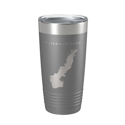 Petenwell Lake Map Tumbler Travel Mug Insulated Laser Engraved Coffee Cup Wisconsin 20 oz-16