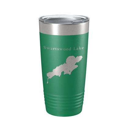 Swartswood Lake Map Tumbler Travel Mug Insulated Laser Engraved Coffee Cup New Jersey 20 oz-9