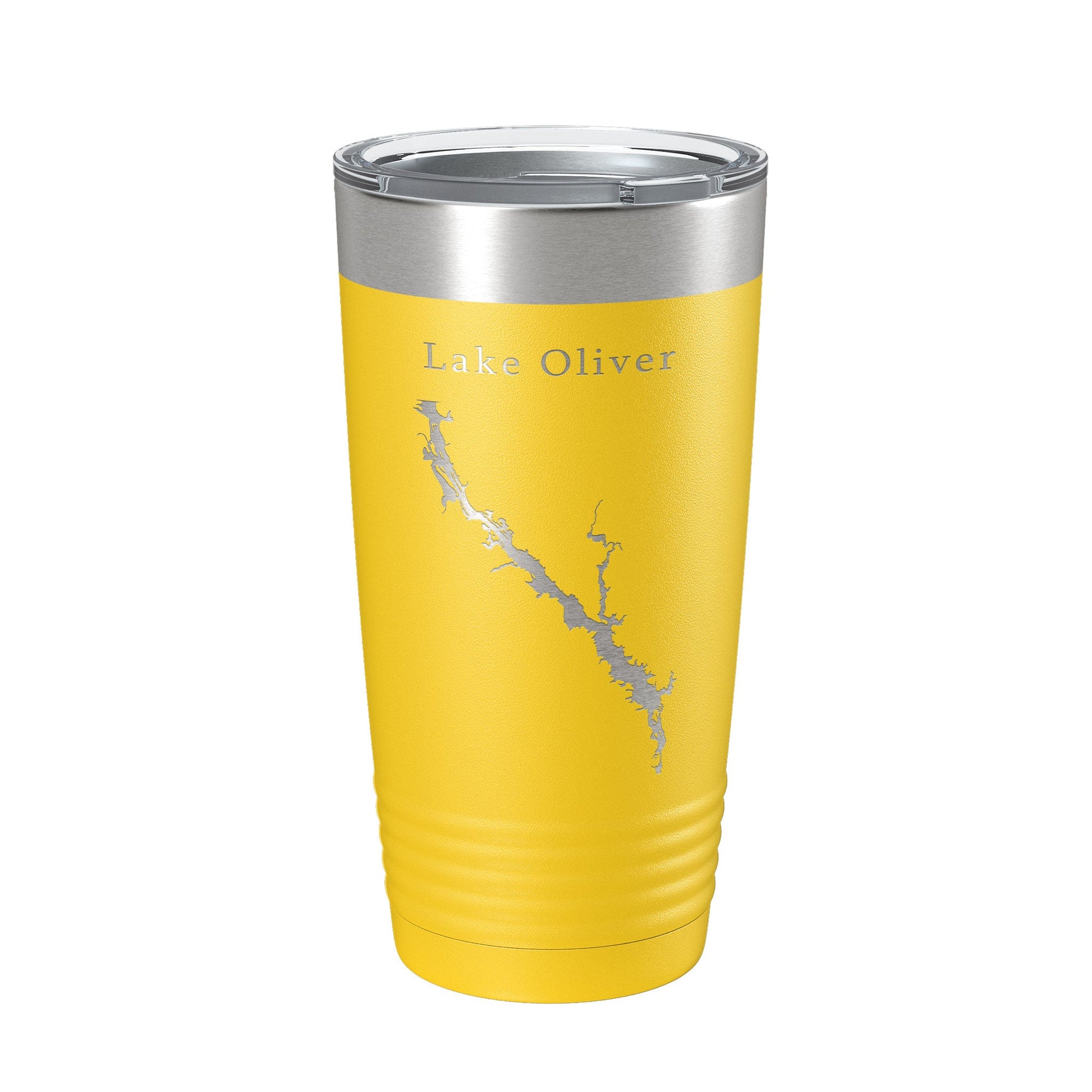 Lake Oliver Map Tumbler Travel Mug Insulated Laser Engraved Coffee Cup Alabama Georgia 20 oz-4