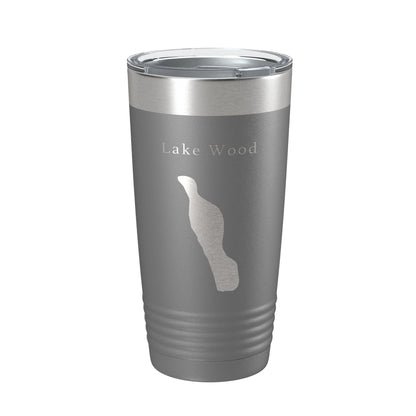Lake Wood Map Tumbler Travel Mug Insulated Laser Engraved Coffee Cup Acadia Maine 20 oz-16