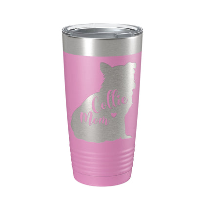 Collie Mom Tumbler Dog Travel Mug Gift Insulated Laser Engraved Coffee Cup 20 oz-14