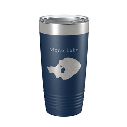 Mono Lake Map Tumbler Travel Mug Insulated Laser Engraved Coffee Cup California 20 oz-2