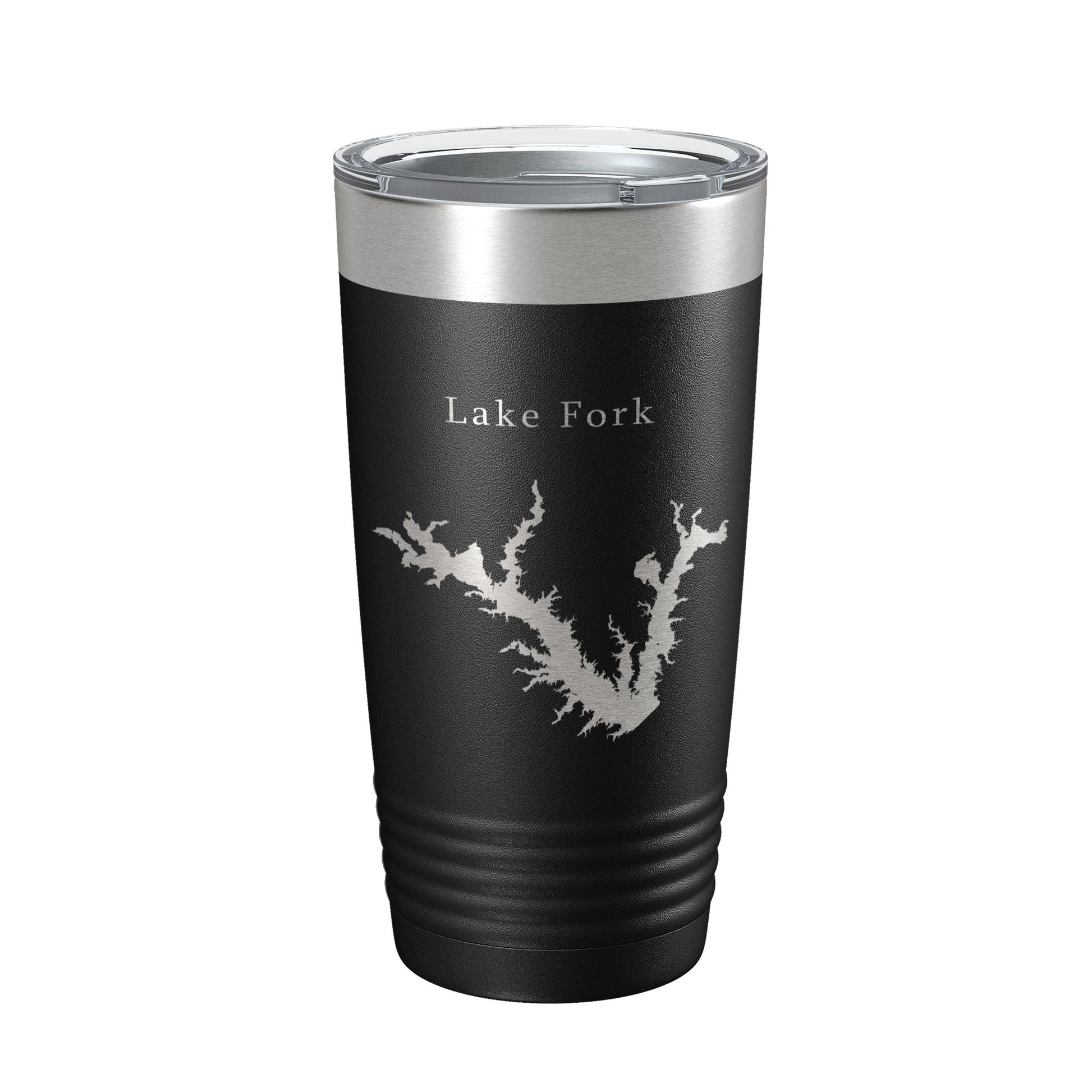 Lake Fork Reservoir Map Tumbler Travel Mug Insulated Laser Engraved Coffee Cup Texas 20 oz-5