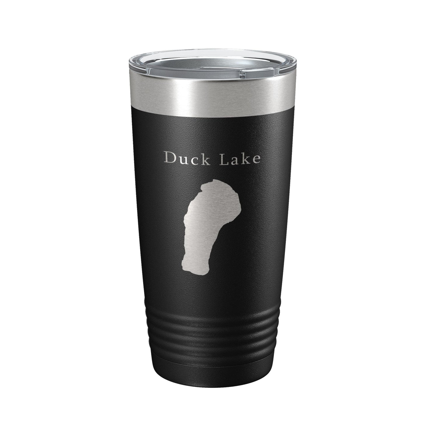 Duck Lake Map Tumbler Travel Mug Insulated Laser Engraved Coffee Cup Calhoun County Michigan 20 oz-5