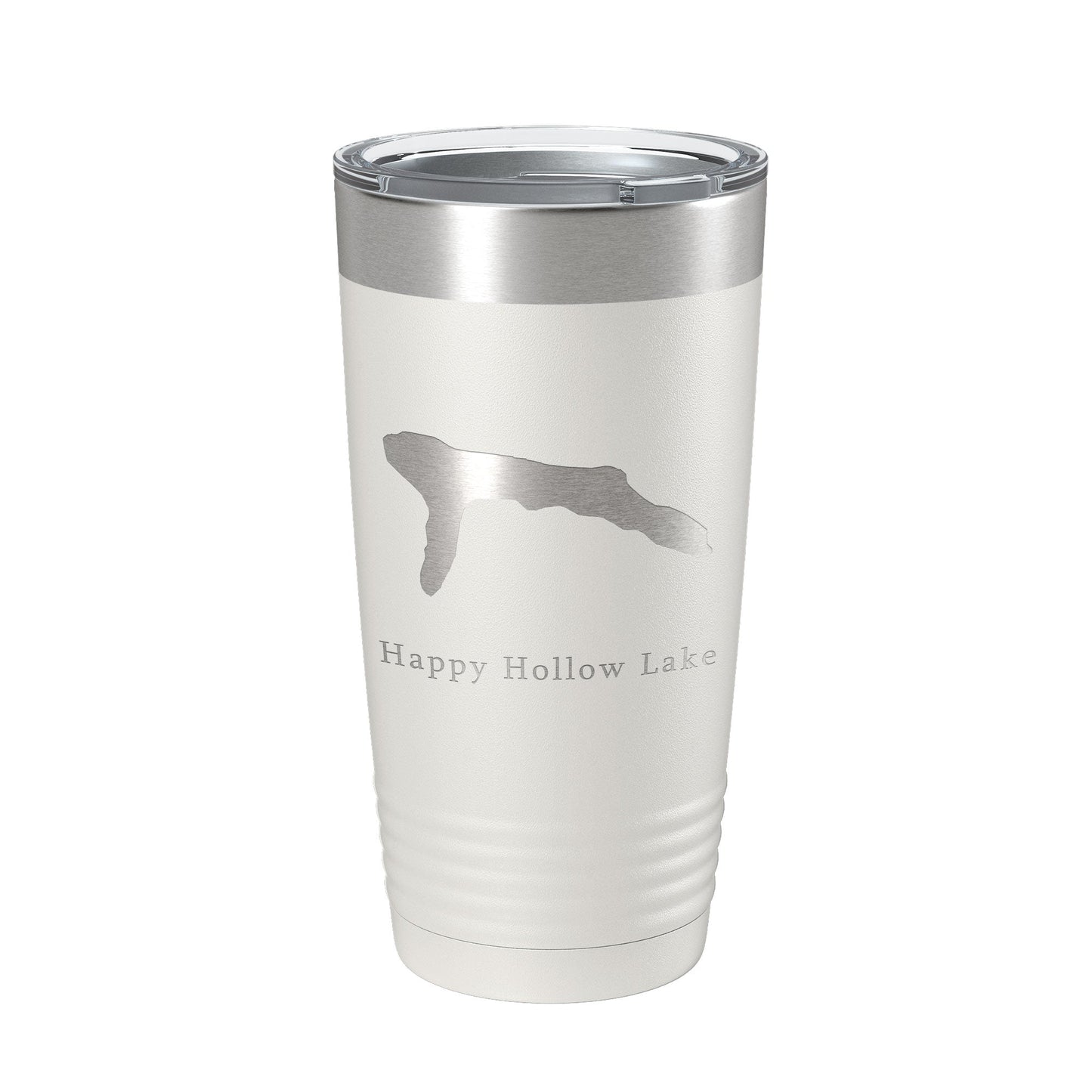 Happy Hollow Lake Map Tumbler Travel Mug Insulated Laser Engraved Coffee Cup Illinois 20 oz-7