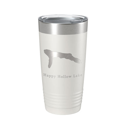 Happy Hollow Lake Map Tumbler Travel Mug Insulated Laser Engraved Coffee Cup Illinois 20 oz-7