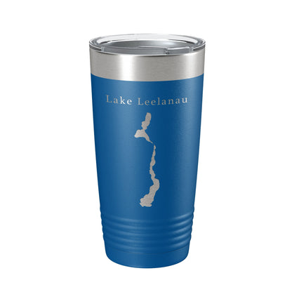 Lake Leelanau Map Tumbler Travel Mug Insulated Laser Engraved Coffee Cup Michigan 20 oz-6