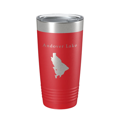 Andover Lake Map Tumbler Travel Mug Insulated Laser Engraved Coffee Cup Connecticut 20 oz-10
