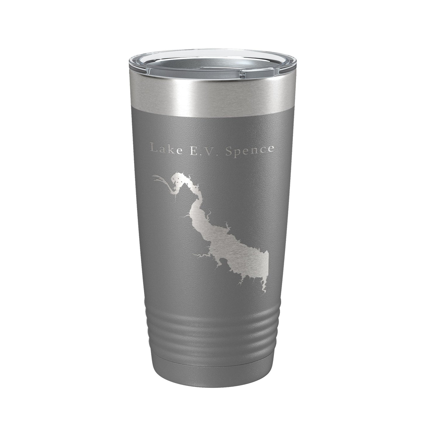 Lake E.V. Spence Reservoir Map Tumbler Travel Mug Insulated Laser Engraved Coffee Cup Texas 20 oz-16