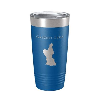 Gardner Lake Map Tumbler Travel Mug Insulated Laser Engraved Coffee Cup Connecticut 20 oz-6