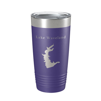 Lake Waveland Map Tumbler Travel Mug Insulated Laser Engraved Coffee Cup Indiana 20 oz-15