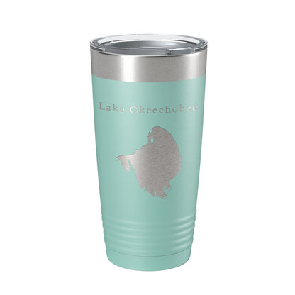 Lake Okeechobee Map Tumbler Travel Mug Insulated Laser Engraved Coffee Cup Florida 20 oz-12