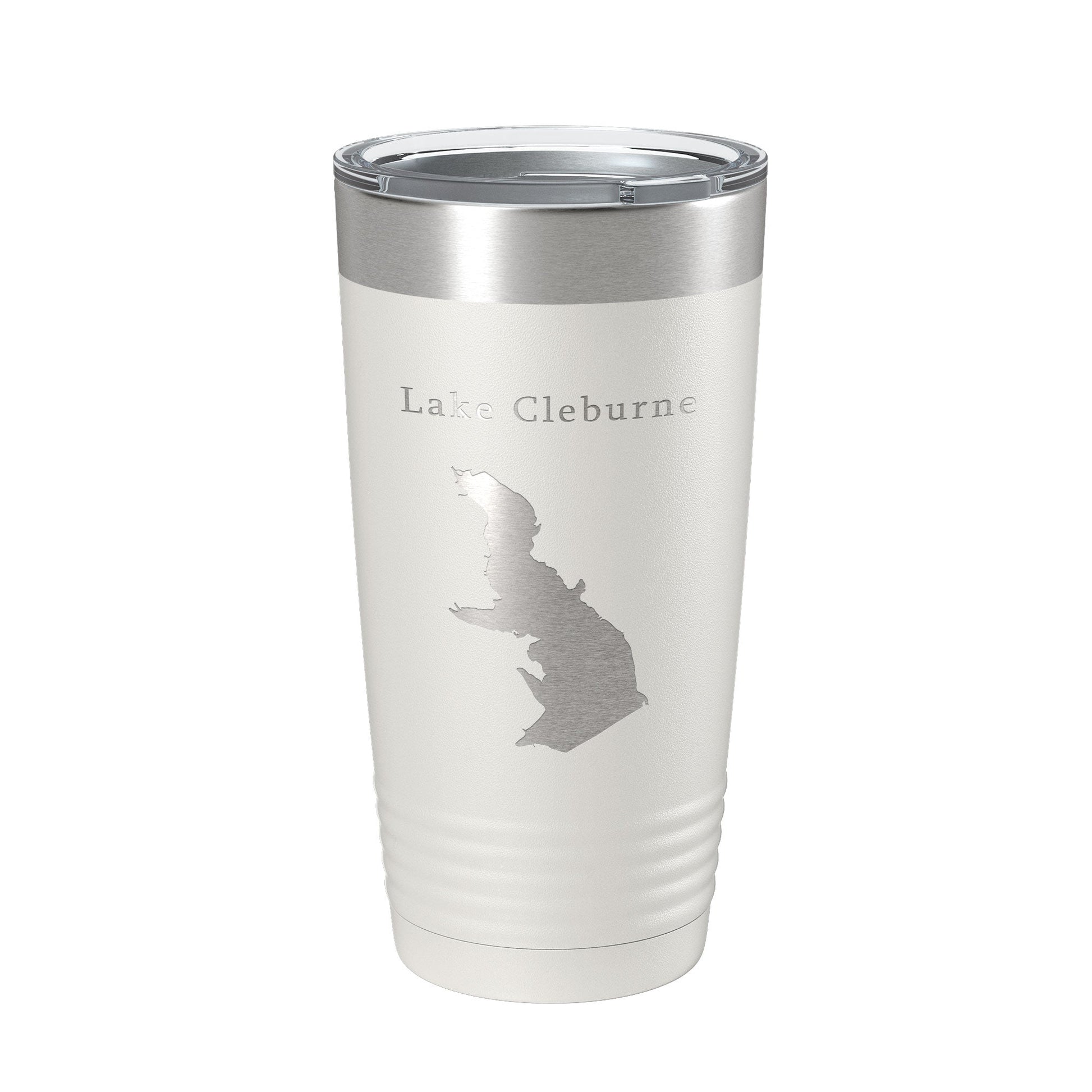 Lake Pat Cleburne Map Tumbler Travel Mug Insulated Laser Engraved Coffee Cup Texas 20 oz-1