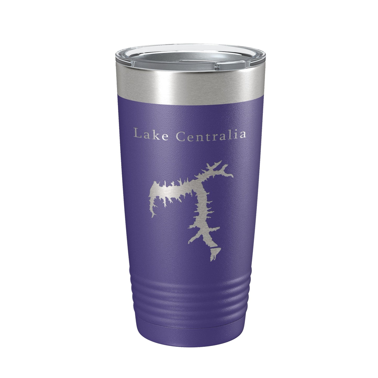 Lake Centralia Map Tumbler Travel Mug Insulated Laser Engraved Coffee Cup Illinois 20 oz-15