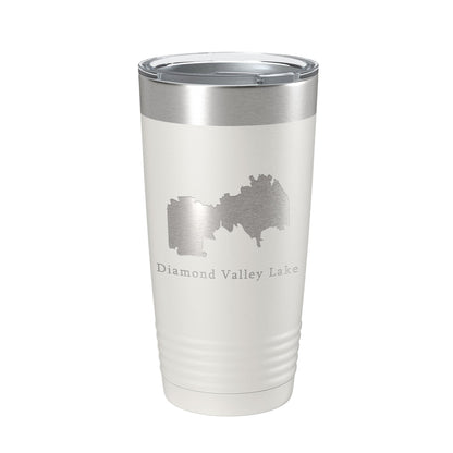 Diamond Valley Lake Map Tumbler Travel Mug Insulated Laser Engraved Coffee Cup California 20 oz-7