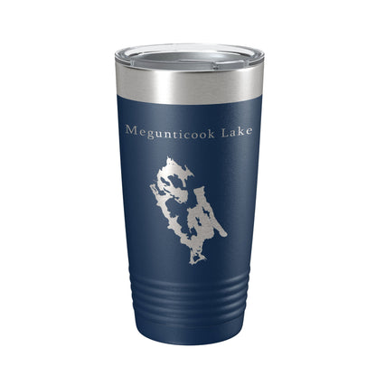 Megunticook Lake Map Tumbler Travel Mug Insulated Laser Engraved Coffee Cup Maine 20 oz-2