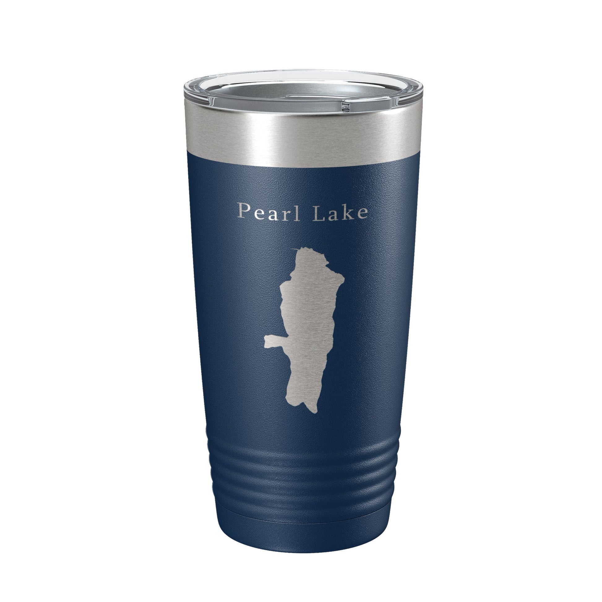 Pearl Lake Map Tumbler Travel Mug Insulated Laser Engraved Coffee Cup Colorado 20 oz-2