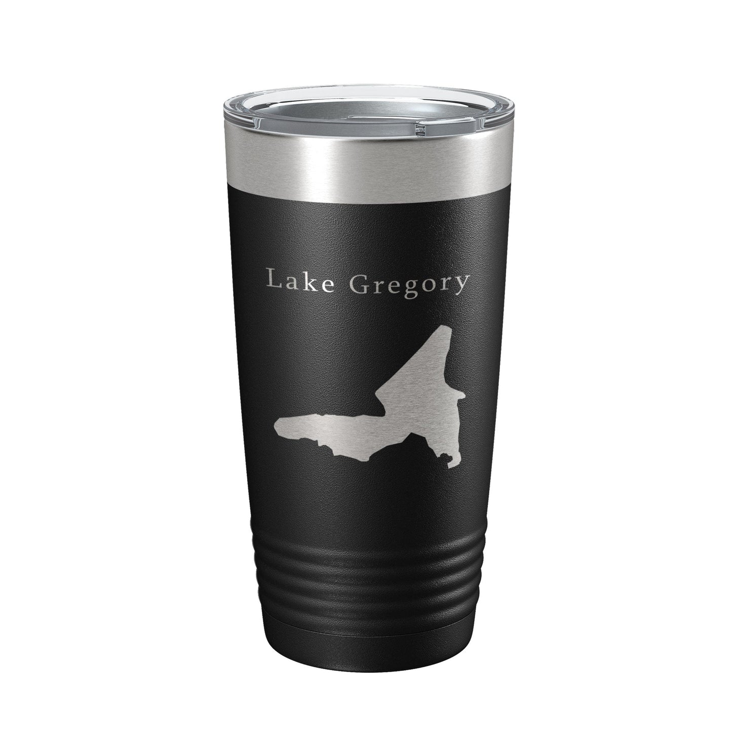 Lake Gregory Map Tumbler Travel Mug Insulated Laser Engraved Coffee Cup California 20 oz-0