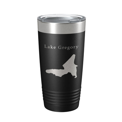 Lake Gregory Map Tumbler Travel Mug Insulated Laser Engraved Coffee Cup California 20 oz-0