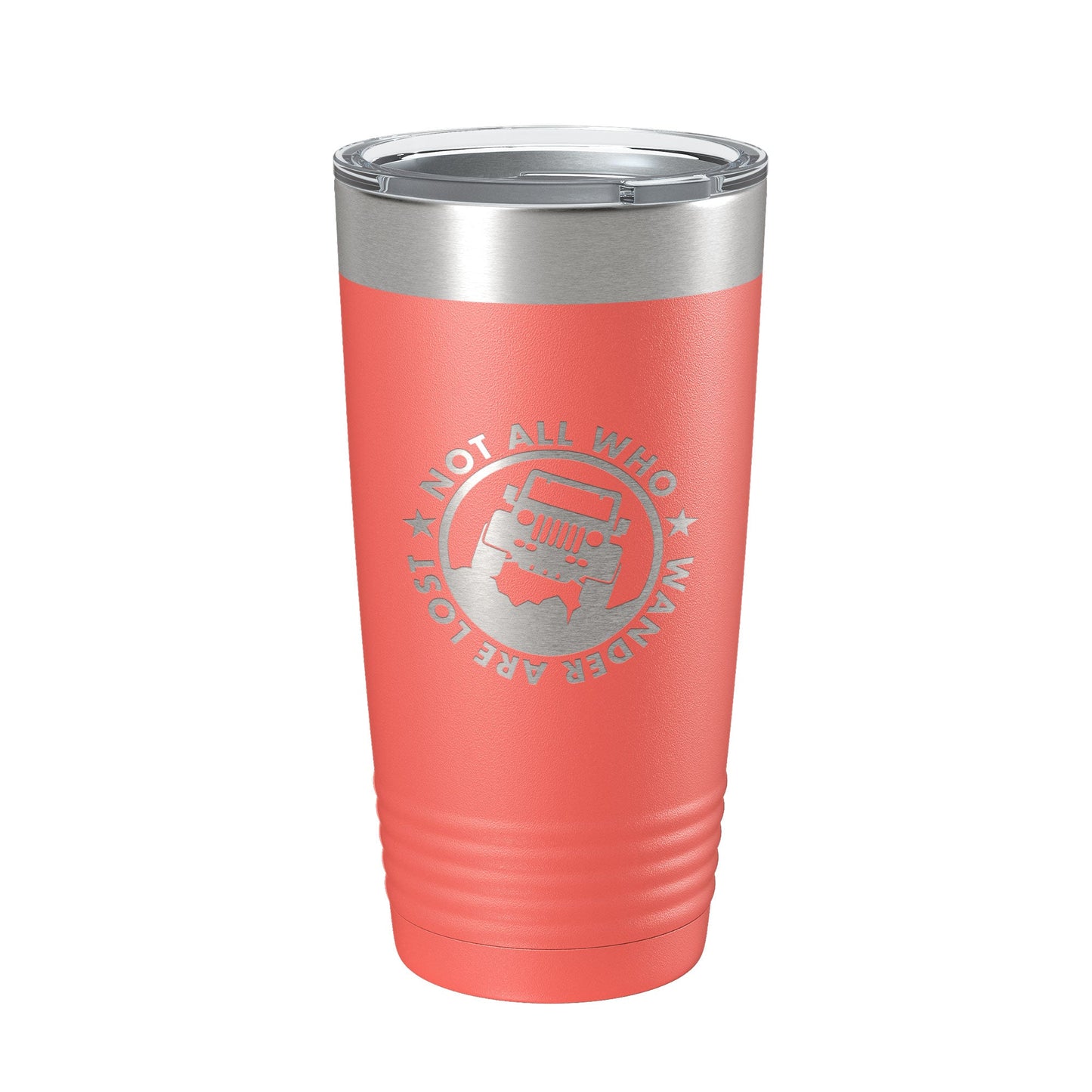 Offroading Tumbler Not All Who Wander Are Lost Travel Mug Mudding Gift Insulated Laser Engraved Coffee Cup 20 oz-20