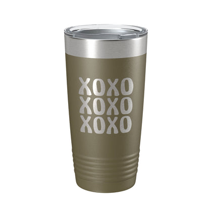 XOXO Tumbler Hugs And Kisses Travel Mug Insulated Laser Engraved Coffee Cup 20 oz-21