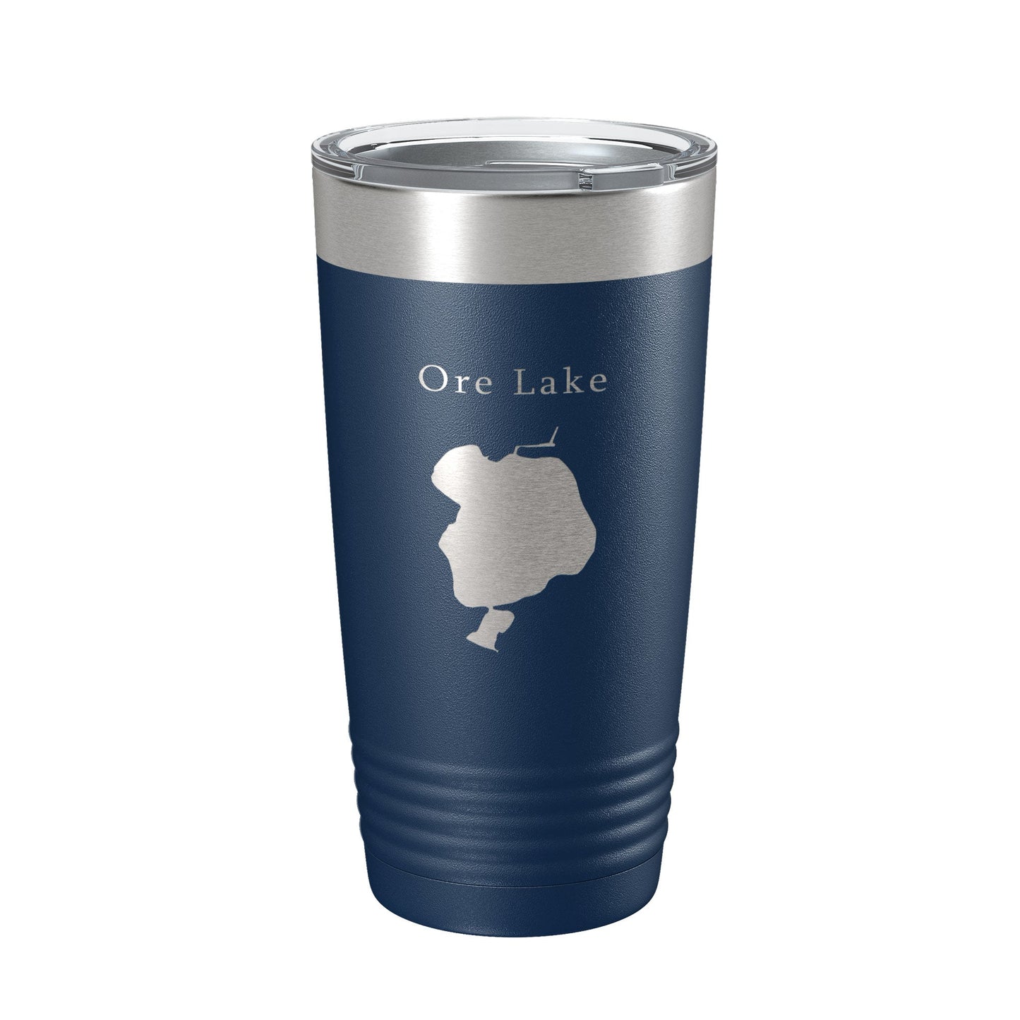 Ore Lake Map Tumbler Travel Mug Insulated Laser Engraved Coffee Cup Huron River Chain of Lakes Michigan 20 oz-8