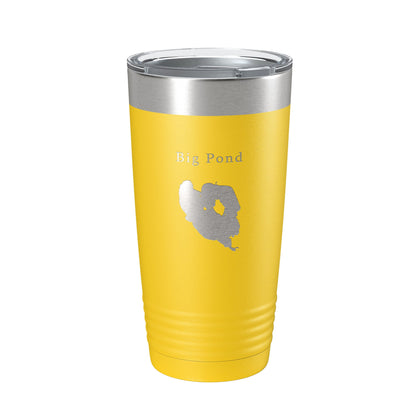 Big Pond Tumbler Lake Map Travel Mug Insulated Laser Engraved Coffee Cup Massachusetts 20 oz-19