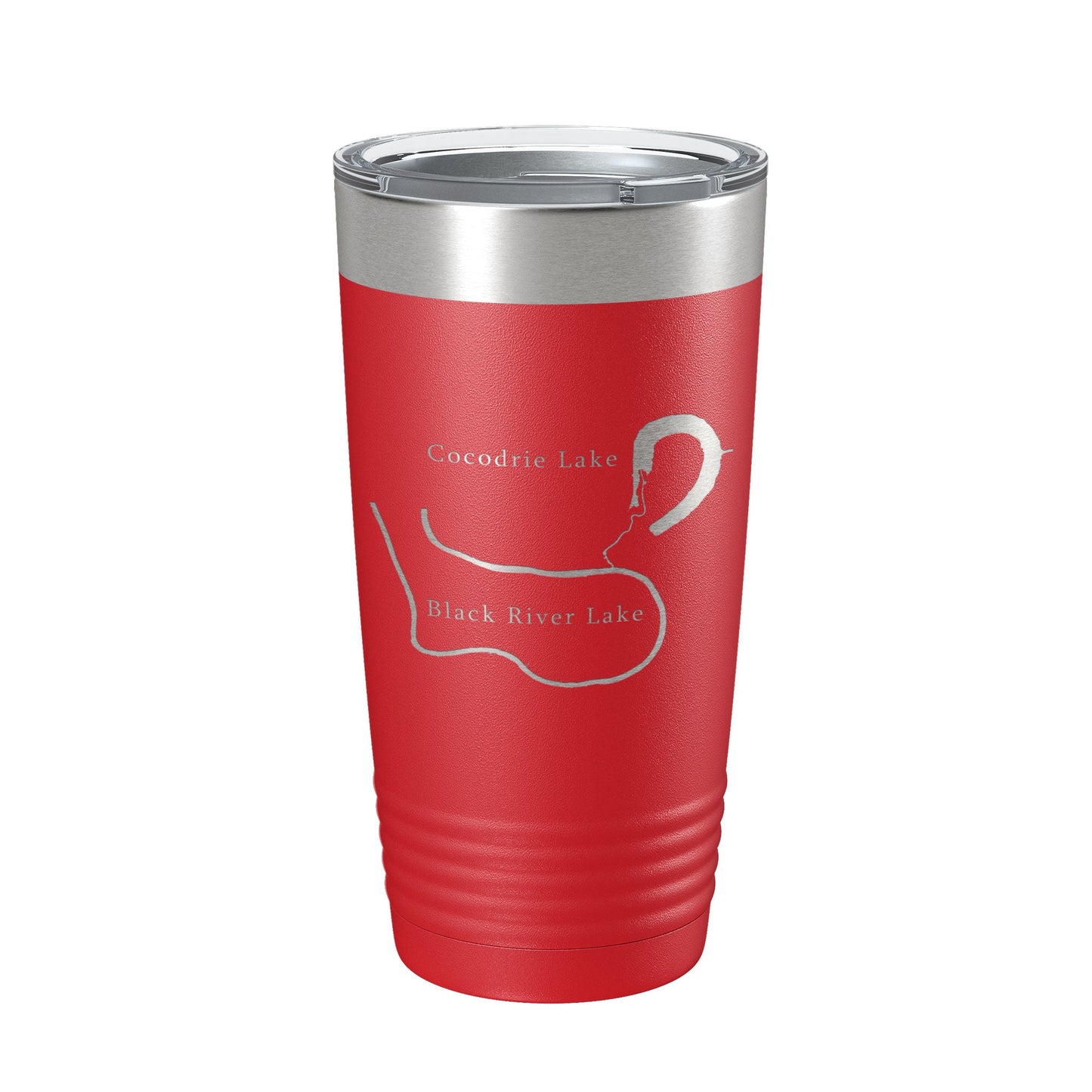 Black River Lake and Cocodrie Lake Map Tumbler Travel Mug Insulated Laser Engraved Coffee Cup Louisiana 20 oz-10