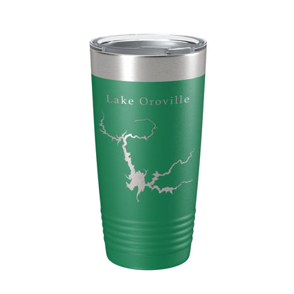 Lake Oroville Map Tumbler Travel Mug Insulated Laser Engraved Coffee Cup California 20 oz-9