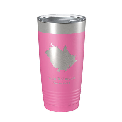 John Redmond Reservoir Tumbler Lake Map Travel Mug Insulated Laser Engraved Coffee Cup Kansas 20 oz-11