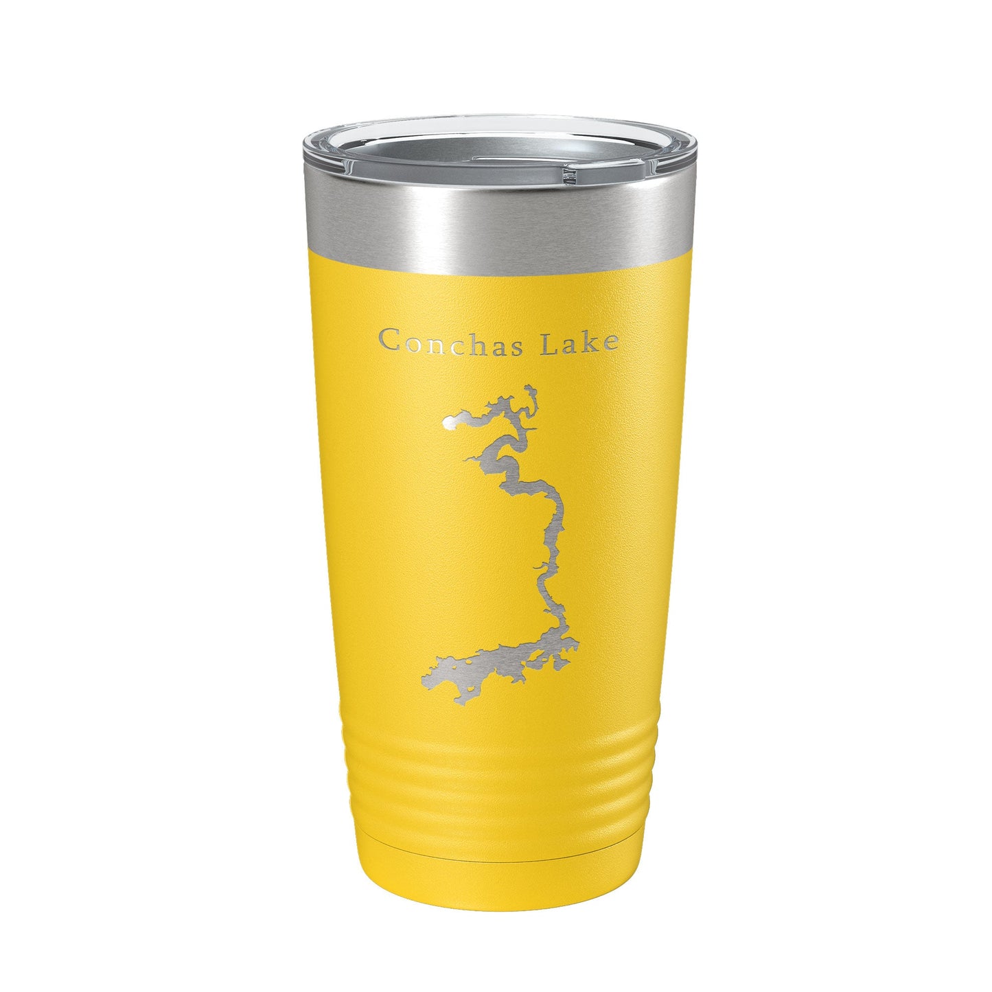 Conchas Lake Map Tumbler Travel Mug Insulated Laser Engraved Coffee Cup New Mexico 20 oz-4
