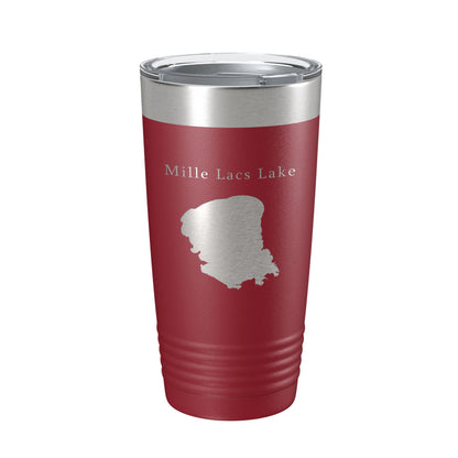 Mille Lacs Lake Map Tumbler Travel Mug Insulated Laser Engraved Coffee Cup Minnesota 20 oz-18