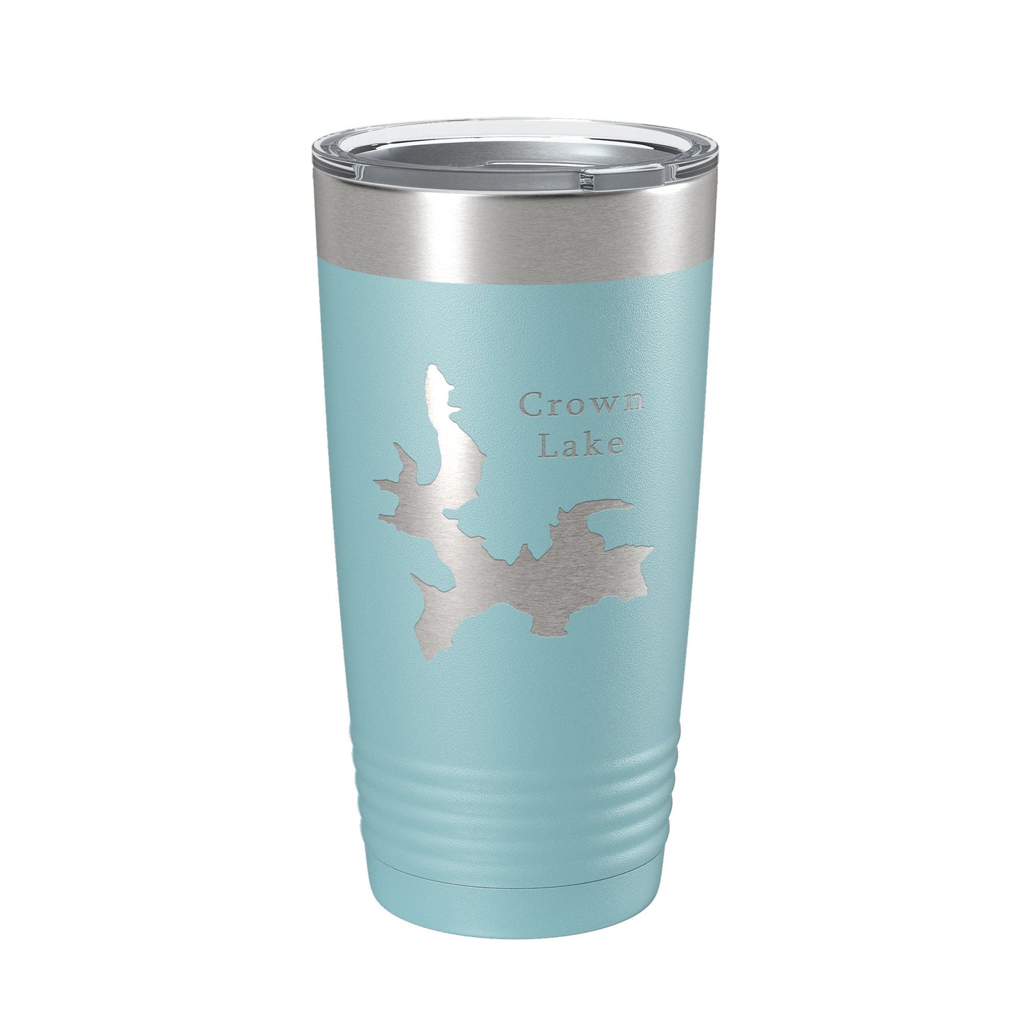 Crown Lake Map Tumbler Travel Mug Insulated Laser Engraved Coffee Cup Arkansas 20 oz-13