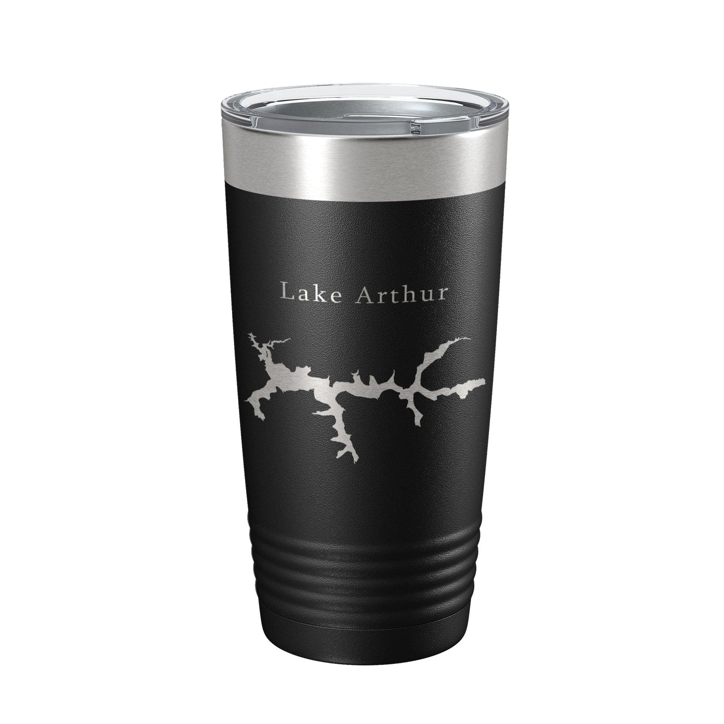 Lake Arthur Map Tumbler Travel Mug Insulated Laser Engraved Coffee Cup Pennsylvania 20 oz-5