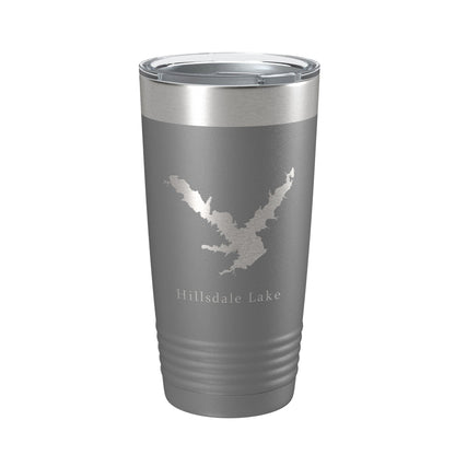 Hillsdale Lake Map Tumbler Travel Mug Insulated Laser Engraved Coffee Cup Kansas 20 oz-16