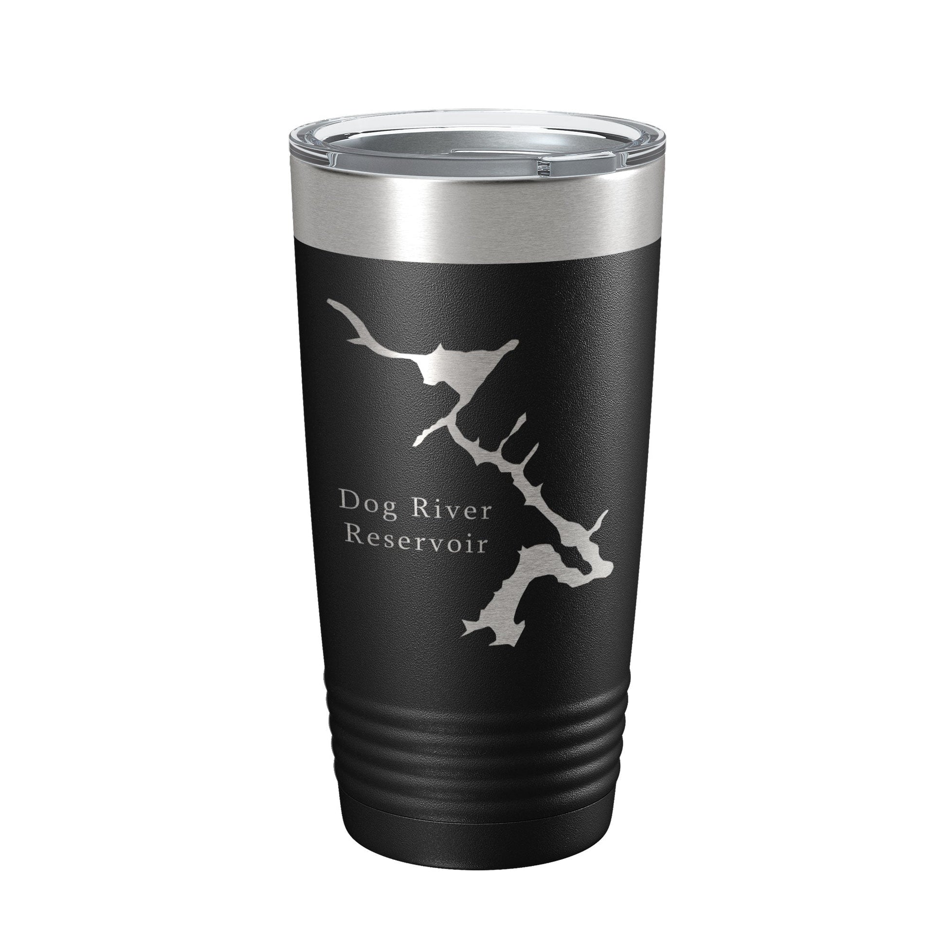 Dog River Reservoir Tumbler Lake Map Travel Mug Insulated Laser Engraved Coffee Cup Chattahoochee Douglasville Georgia 20 oz-0